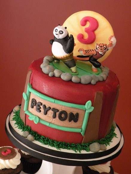 Torte di compleanno kung fu panda