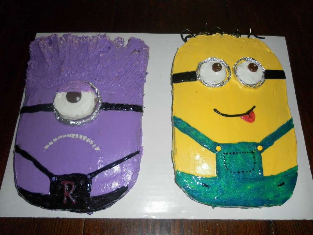 Torta Cattivissimo me, minion buono e cattivo