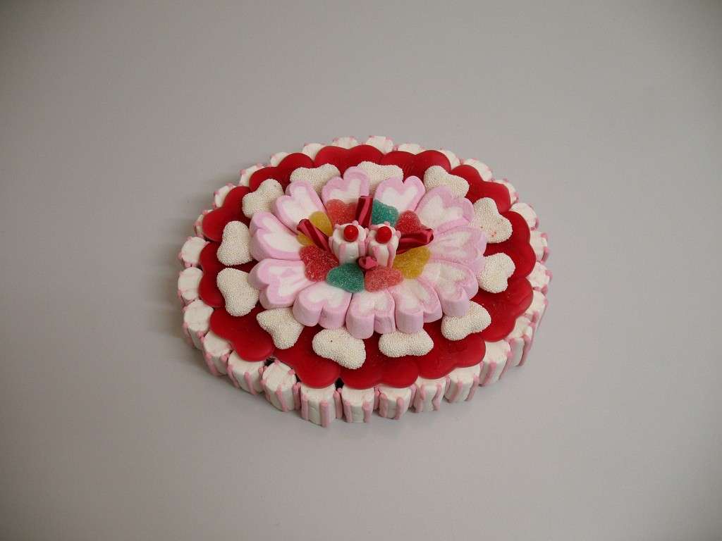 Torta Mashmallow cuori