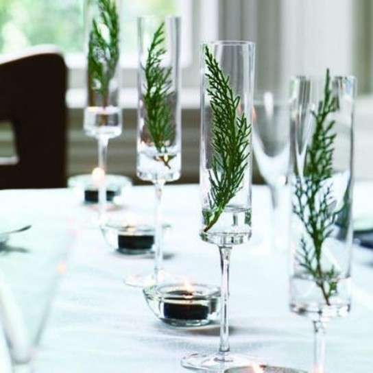 Decorazioni per la tavola di Natale, centrotavola particolare