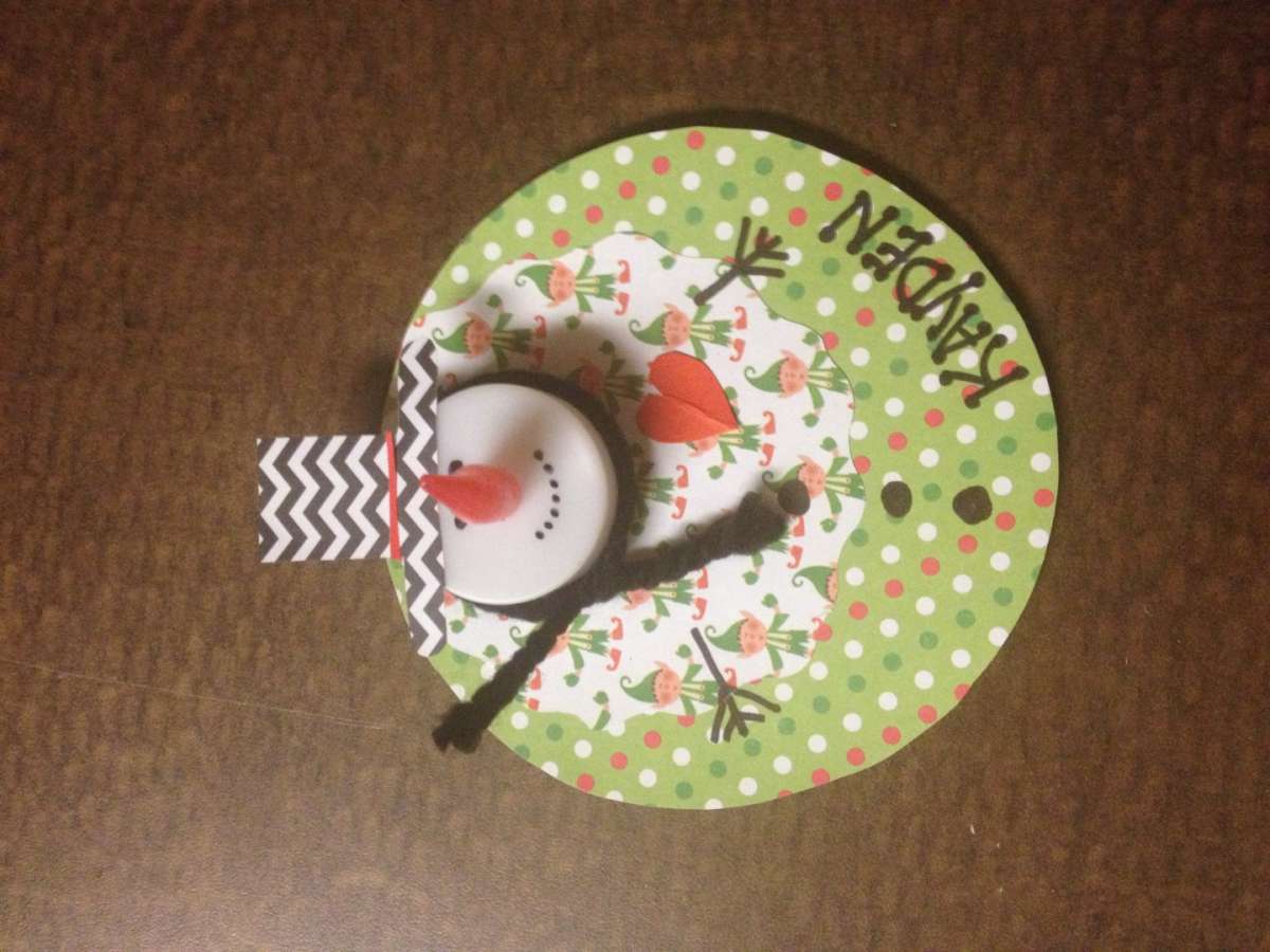 Decorazioni per la tavola di Natale, segnaposto divertente