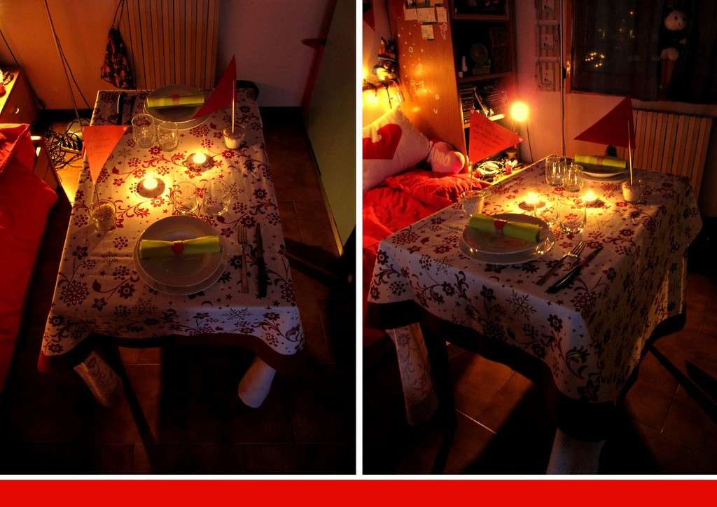 Tavola romantica per San Valentino