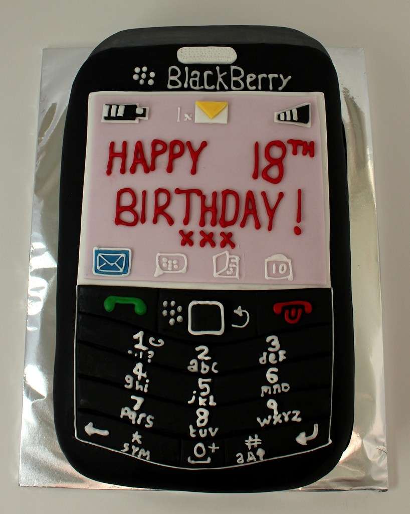 Torta a forma di BlackBerry