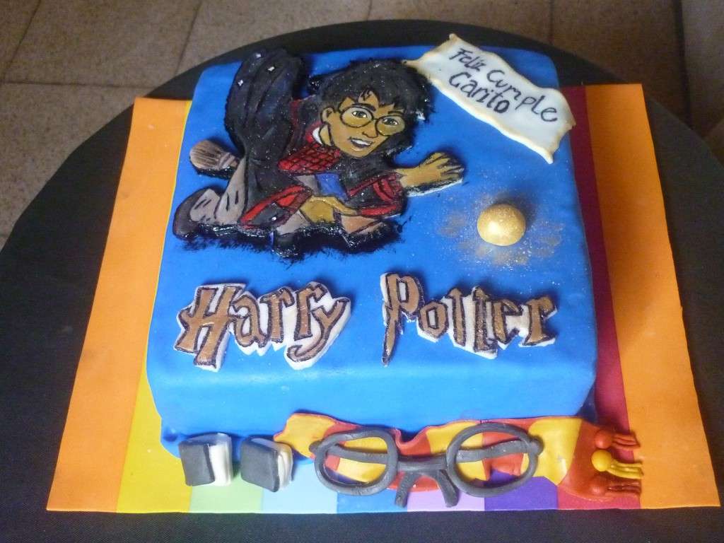 Torta di Harry Potter in cioccolato plastico