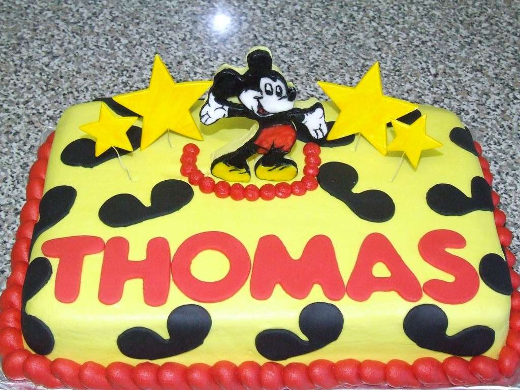 Torta rettangolare di Topolino