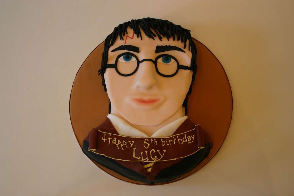 Volto Harry Potter in pasta di zucchero