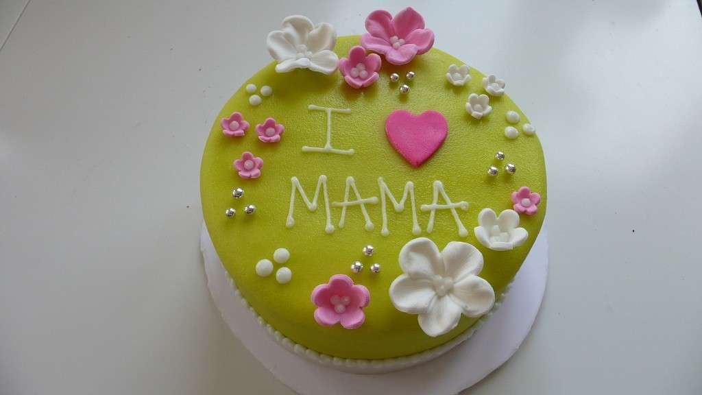 Toni del verde per torta della festa della mamma