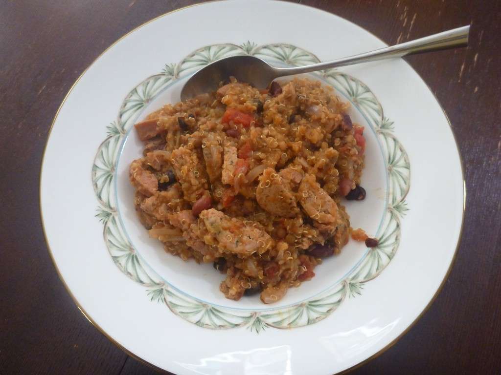 Carne stufata con quinoa