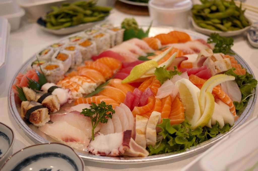 Sushi per iniziare un pranzo di pesce