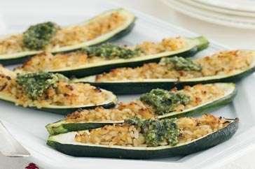 Zucchine ripiene di riso