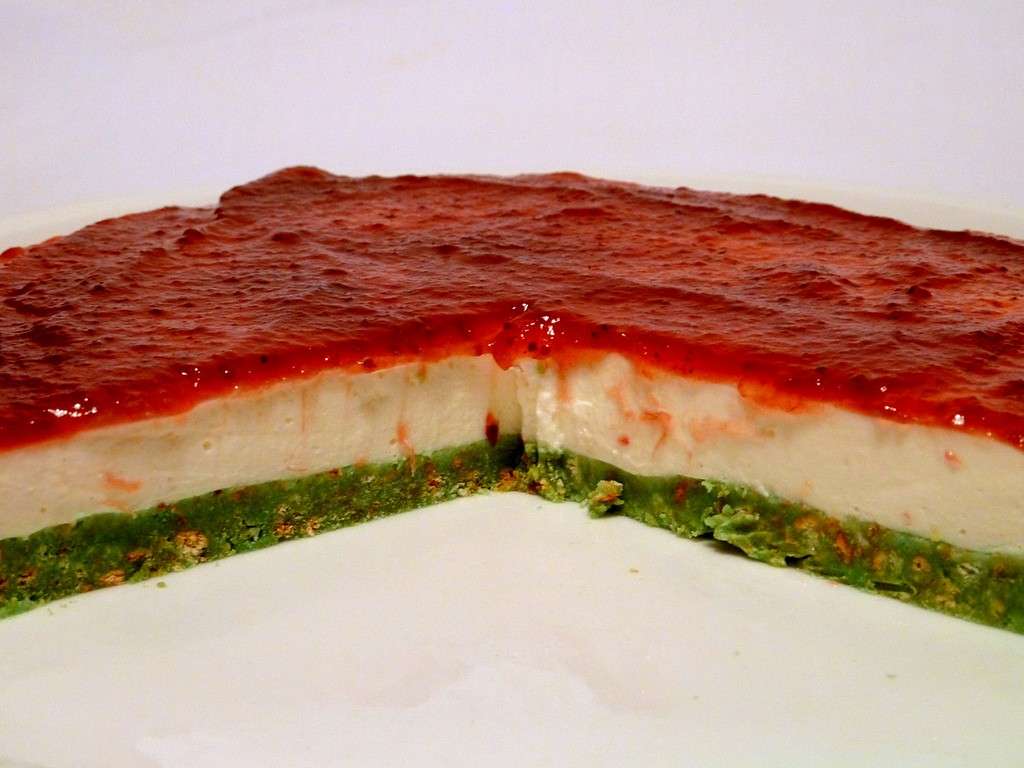 Cheesecake tricolore