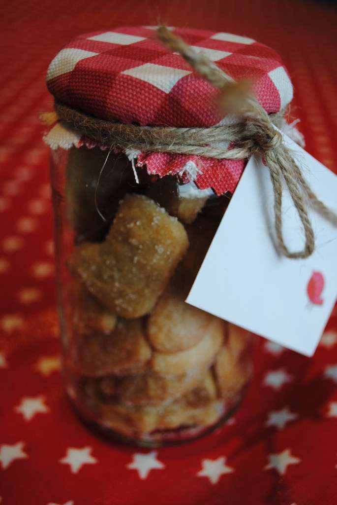 Biscotti di Natale in barattolo di vetro