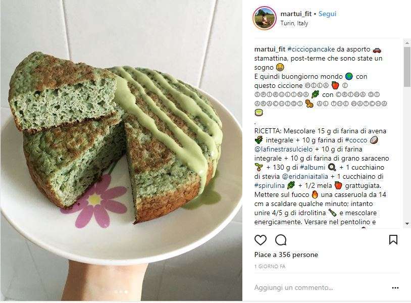 Ciccio pancake all'alga spirulina