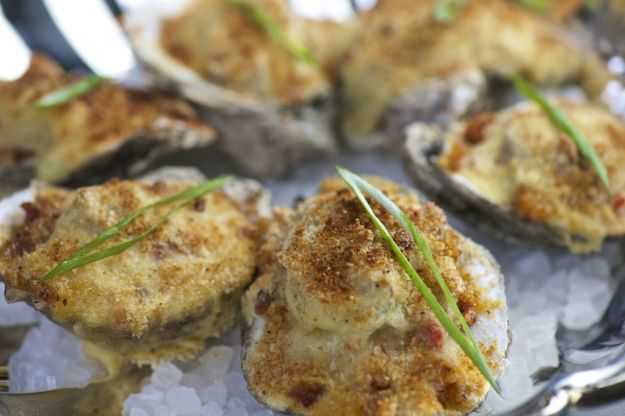 ostriche capesante gratinate