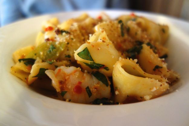 Paccheri pesce spada e gamberetti con il Bimby