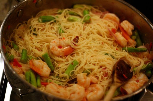 pasta asparagi e gamberetti