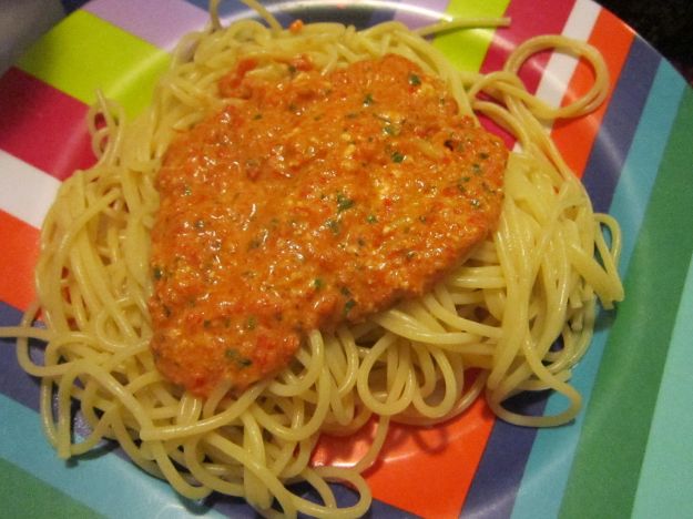 pasta con peperoni