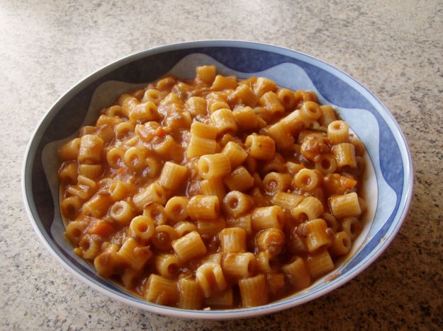 Pasta saporita con lenticchie