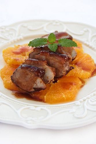 petto di anatra in salsa di arancia