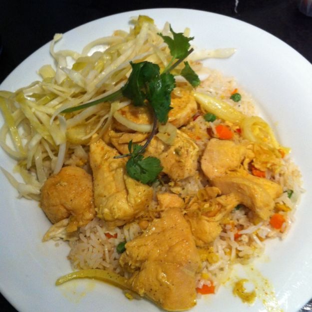 Pollo con zenzero e curry