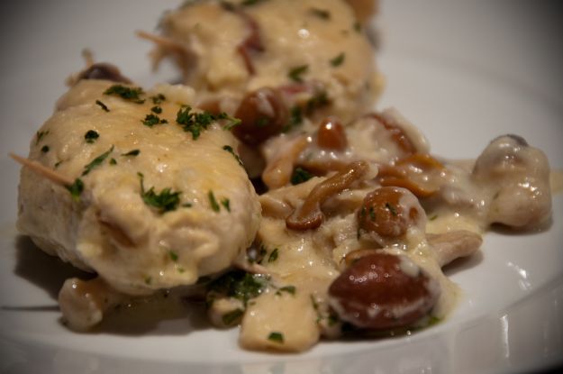 Rotolo di tacchino con funghi