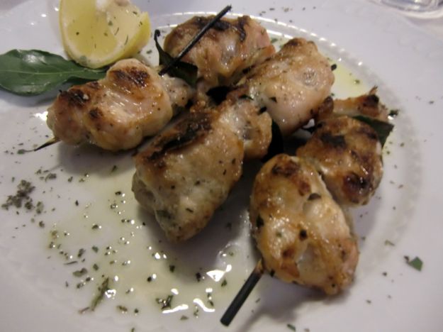 Mini spiedini di coniglio