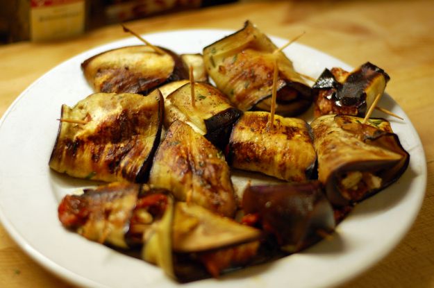 Spiedini di melanzane