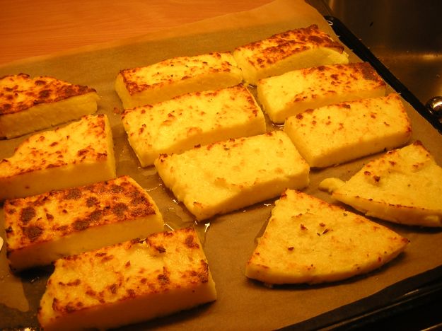Tartine miste di polenta