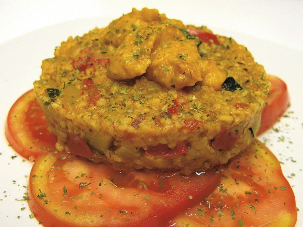 timballo di orzo e funghi