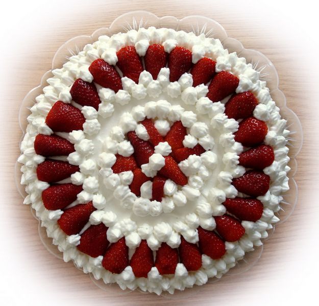 torta fragole e panna