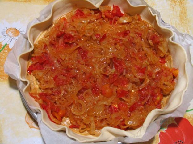 Torta rustica di cipolle senza lievito