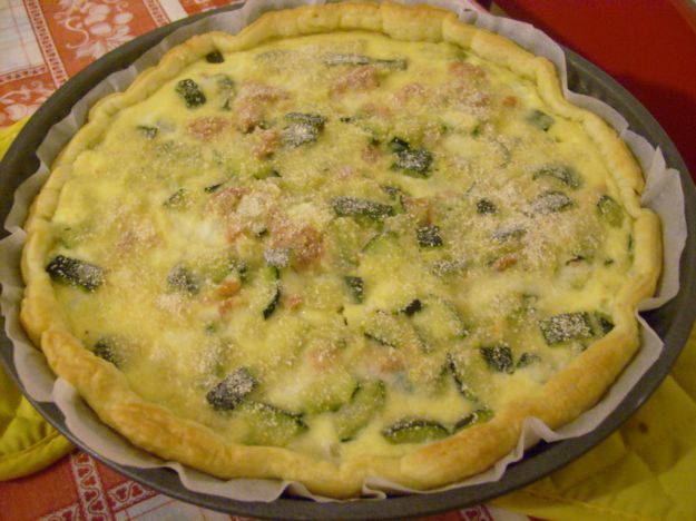torta salata con zucchine e basilico 2