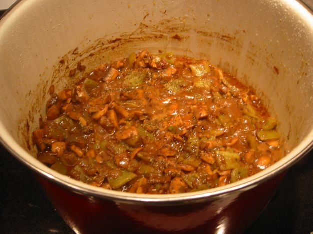 zuppa di funghi e chili