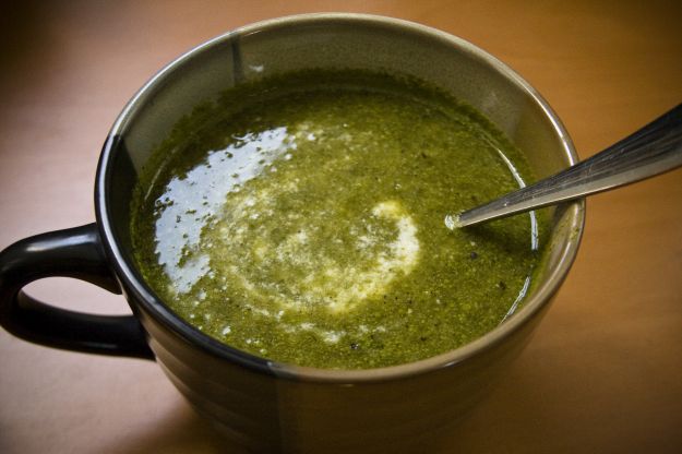 zuppa spinaci avena e tofu