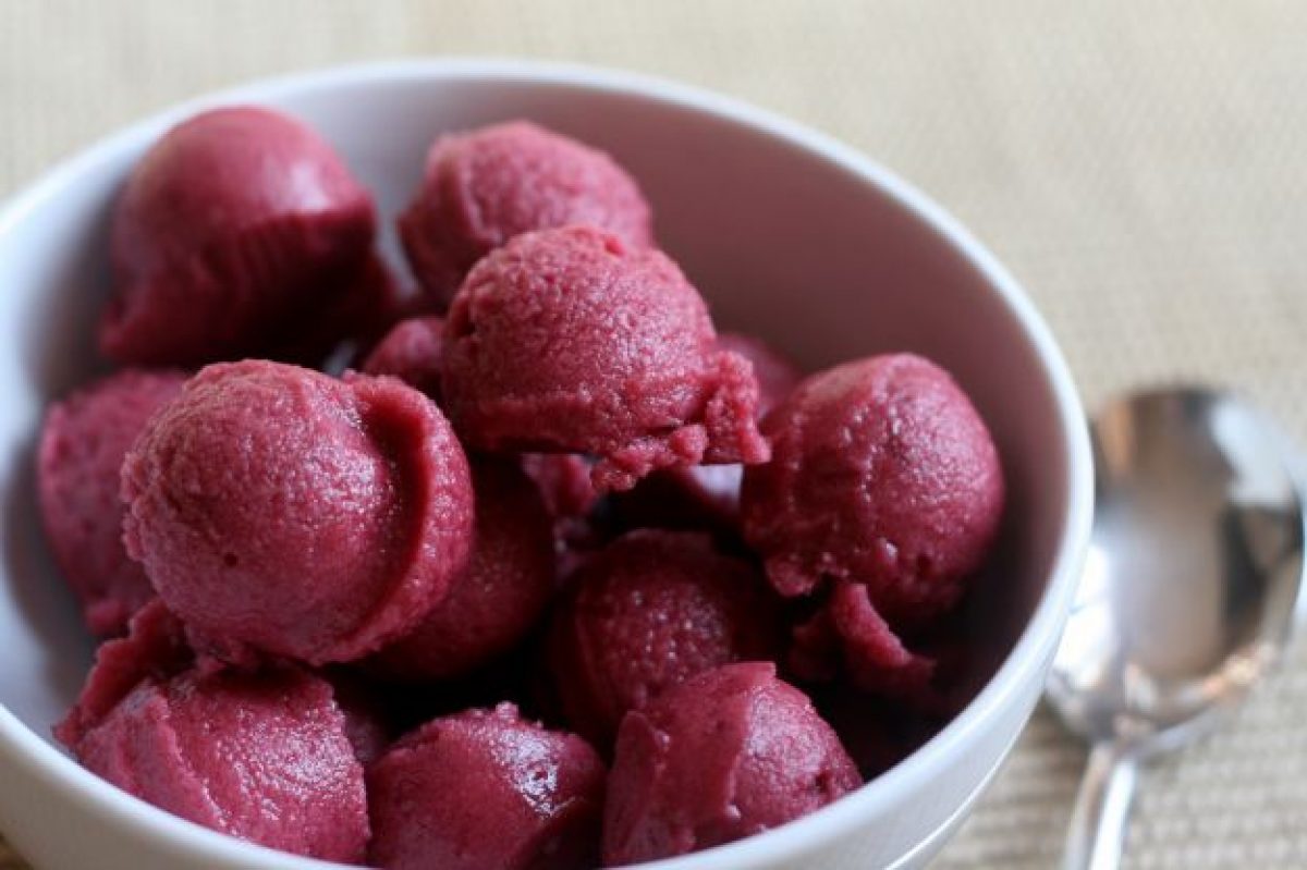 Sorbetto di uva fragola