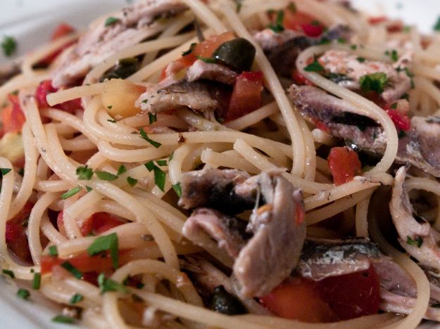 Spaghetti all’argento del mare