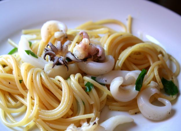 spaghetti con le seppie