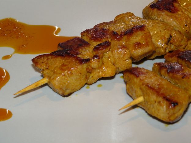 spiedini di carne marinata