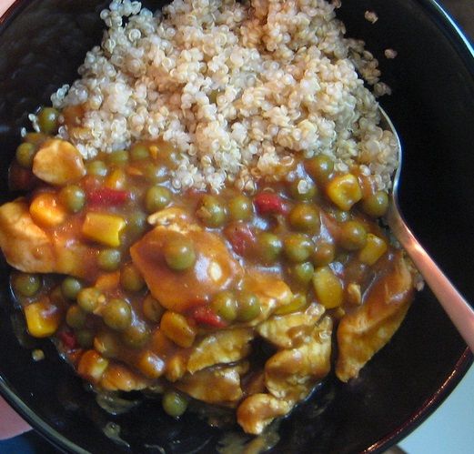 tacchino al curry con quinoa 2