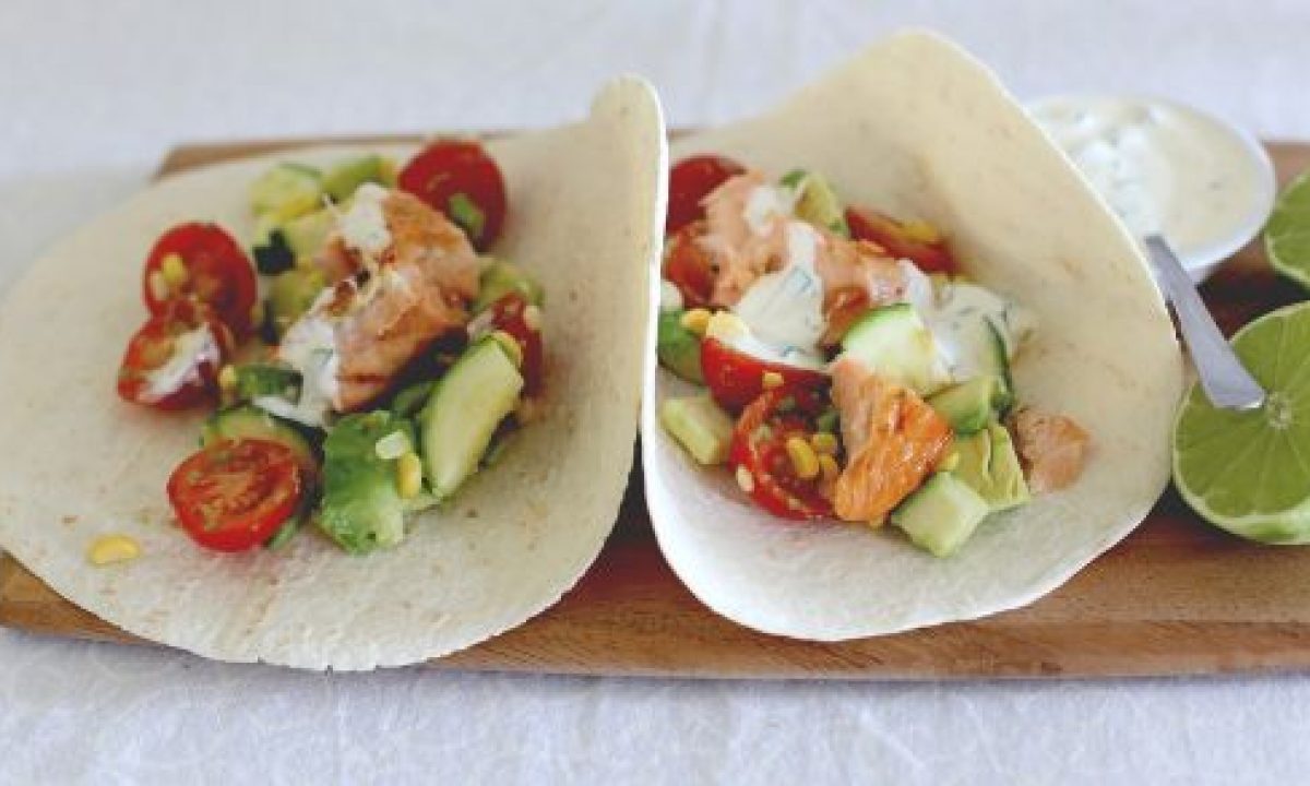 Tacos al salmone grigliato