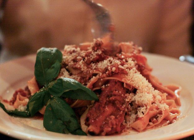 tagliatelle al ragu salsiccia culatello