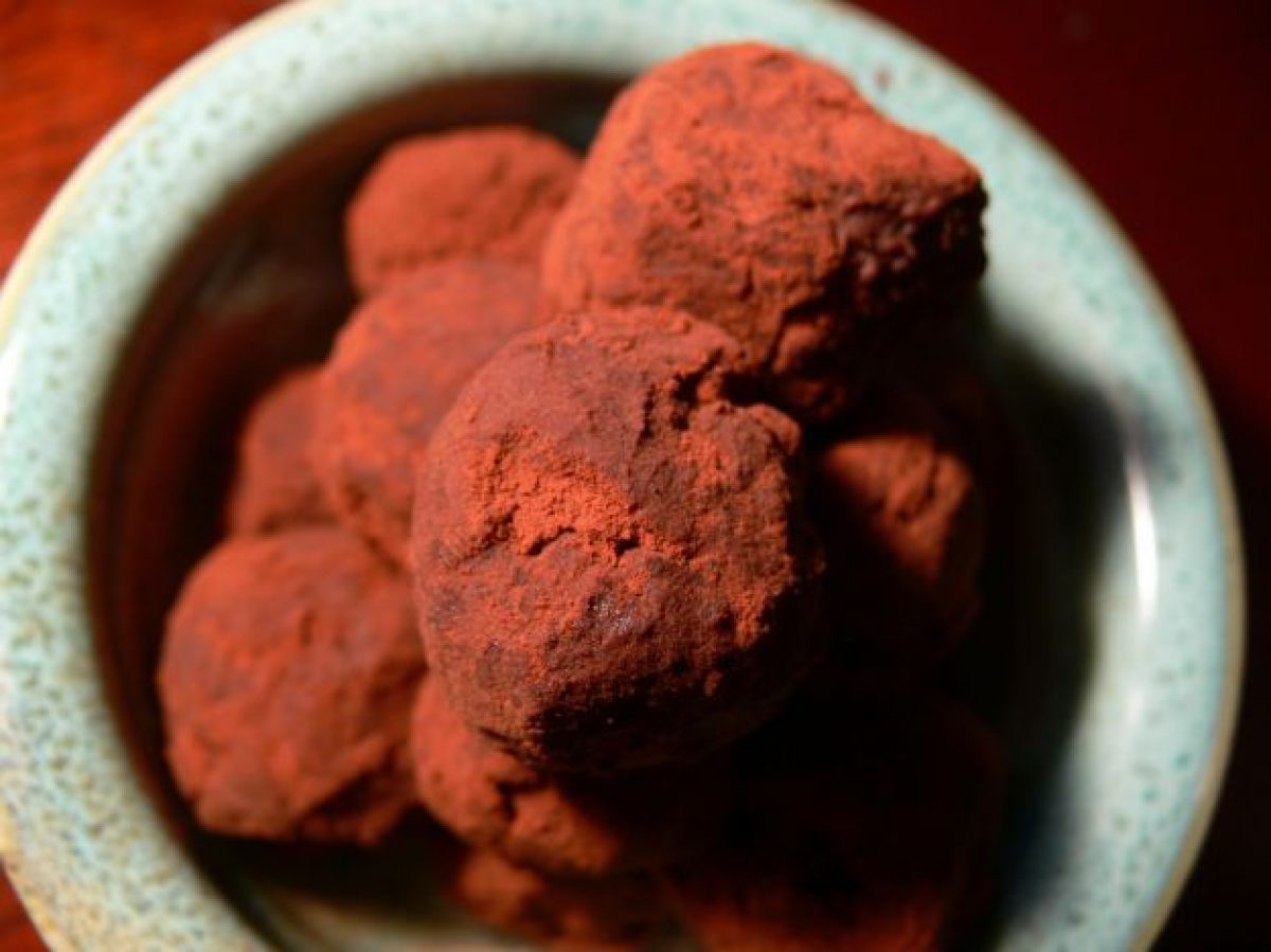 Tartufi con cuore di ciliegia
