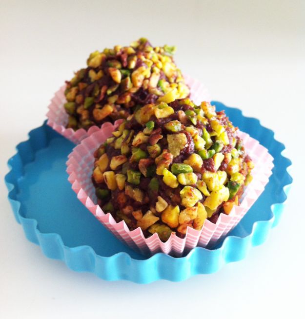 Tartufi di cioccolato al pistacchio