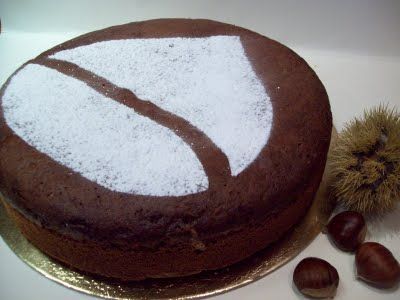 Torta di marron glacé e Nutella