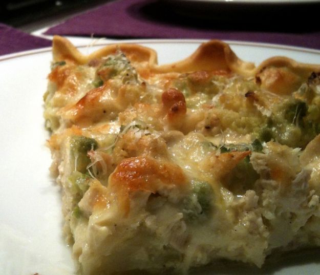 torta salata con fagiolini e pasta brisée