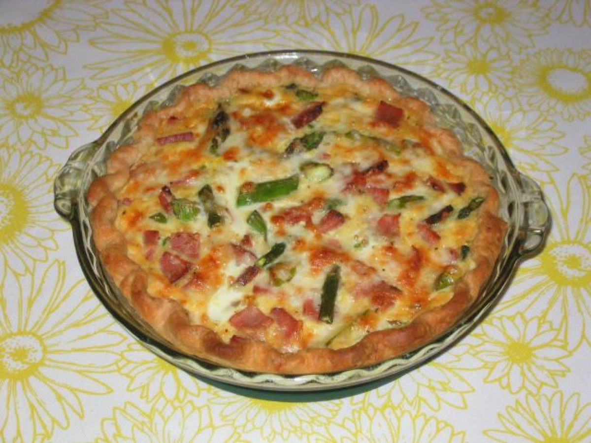Tortino di asparagi e prosciutto