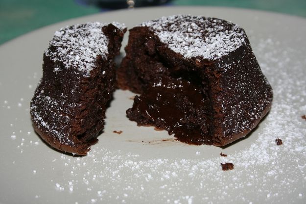 tortino di cioccolato con cuore caldo