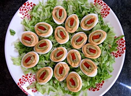 uova sode alle olive