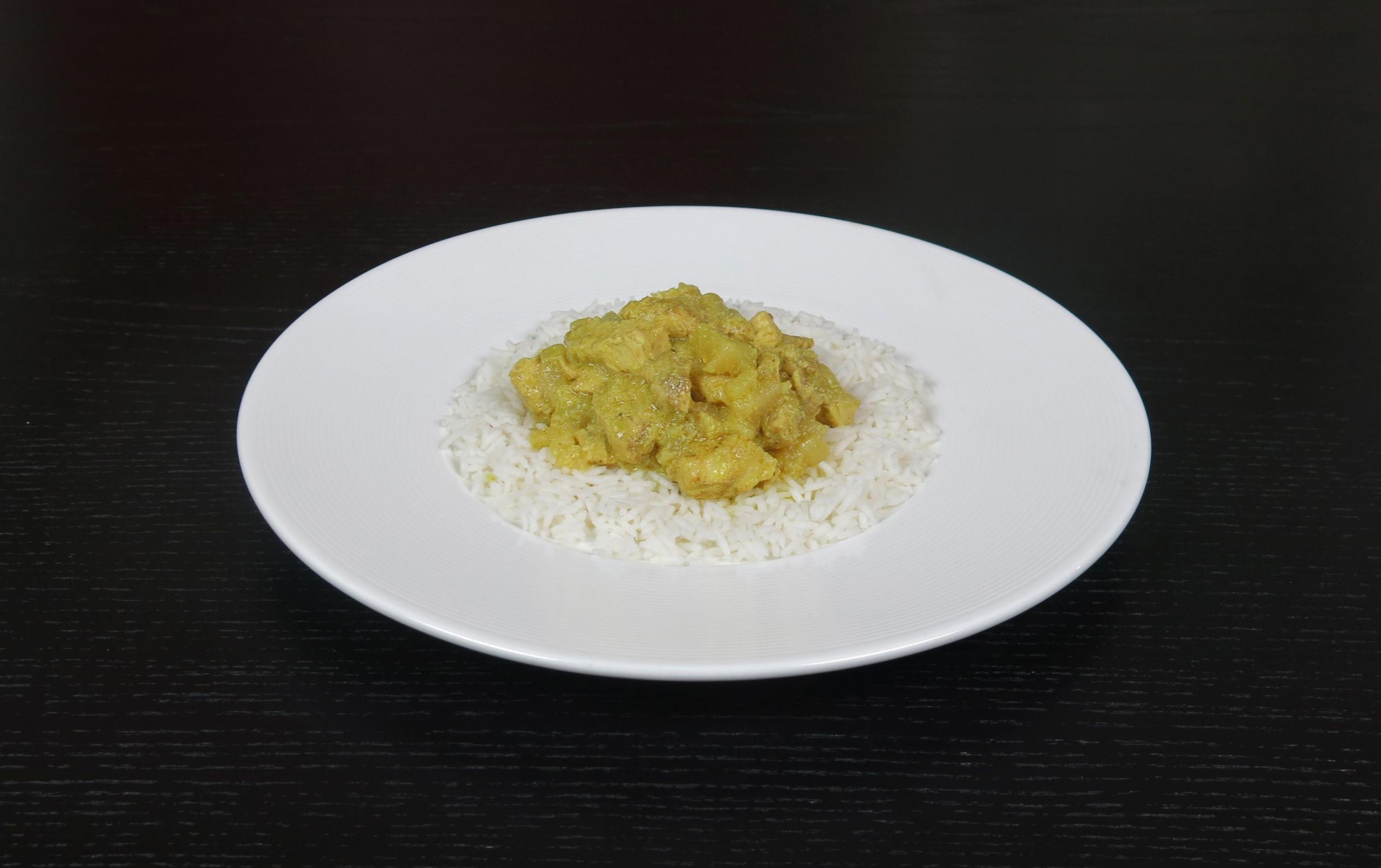Videoricetta del pollo al curry