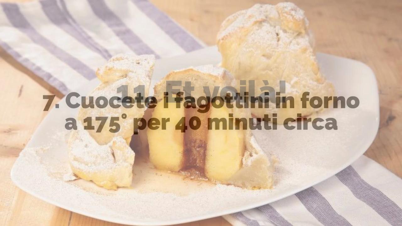 La ricetta dei fagottini di mele